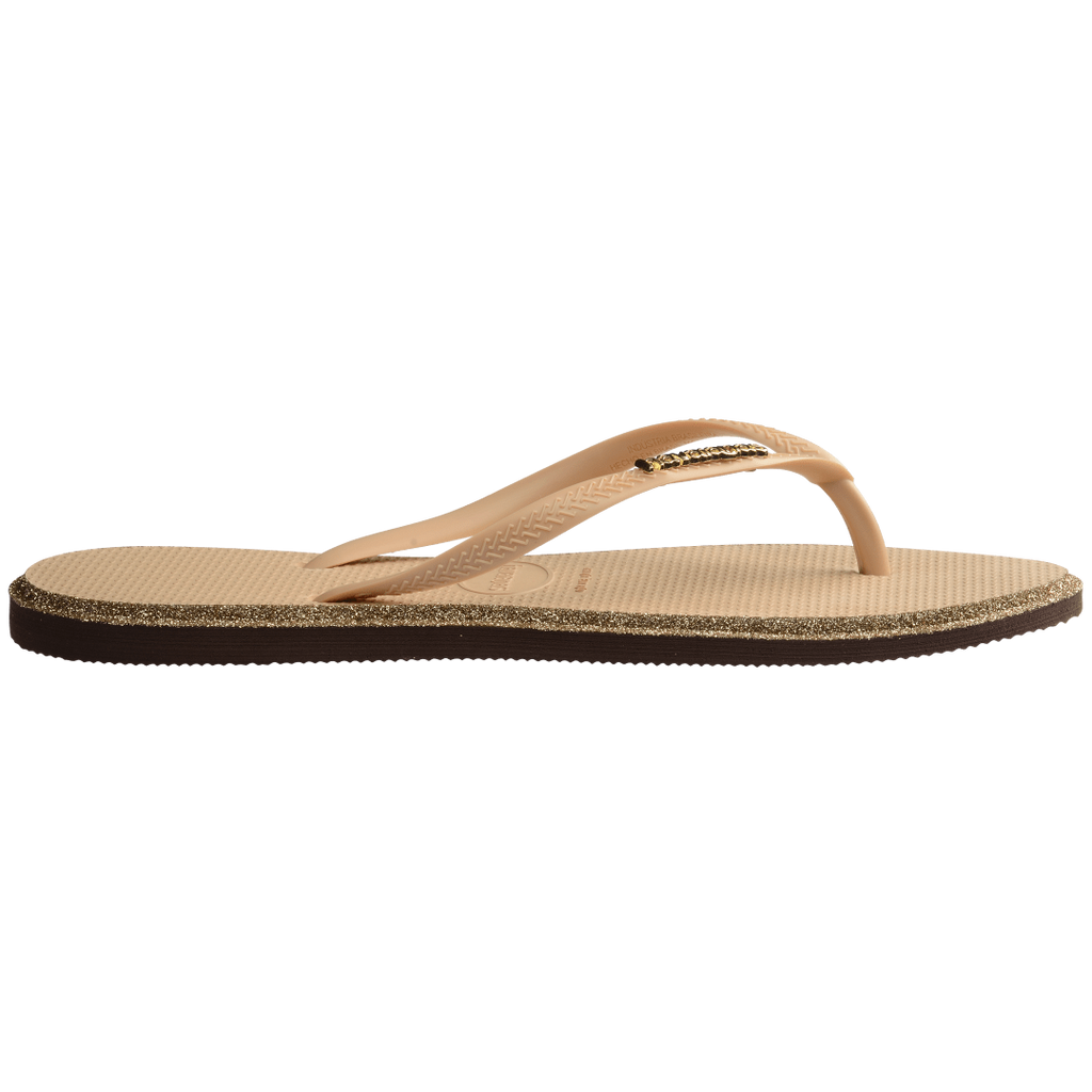 Women's Slim Point Glitter Flip Flops