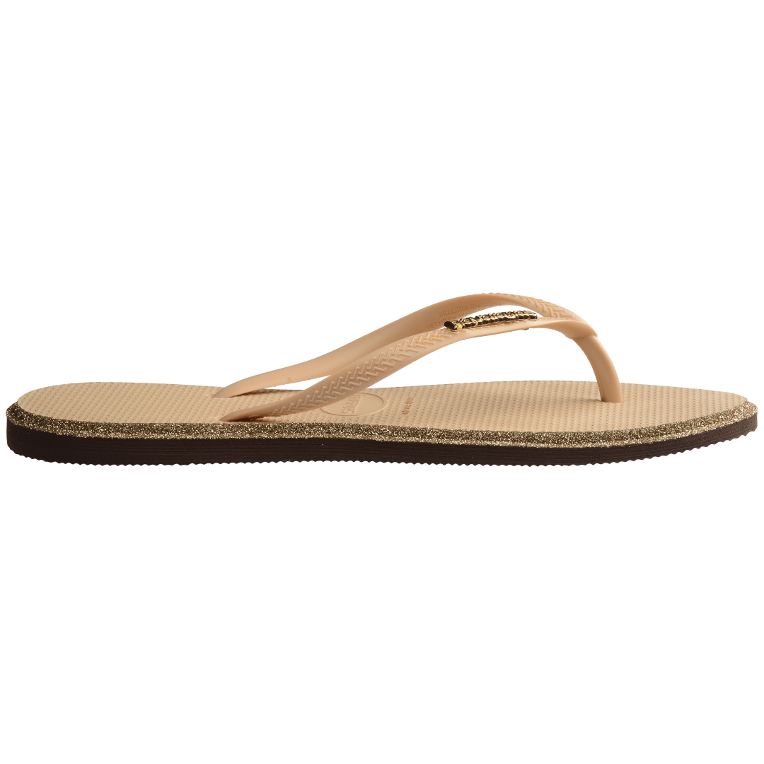 Women's Slim Point Glitter Flip Flops