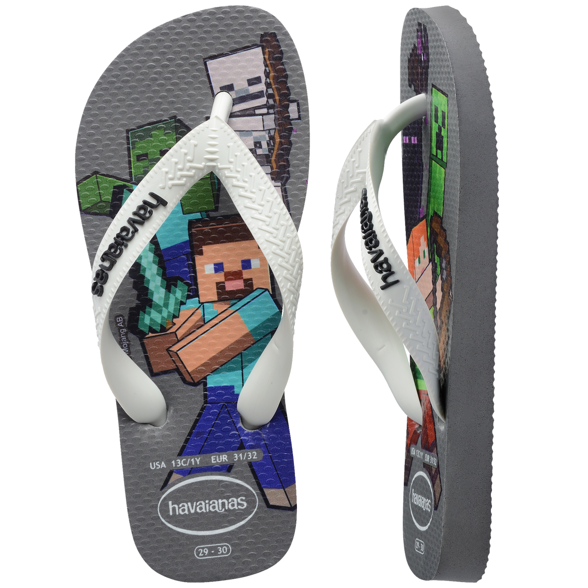 Kids' Minecraft Top Flip Flops