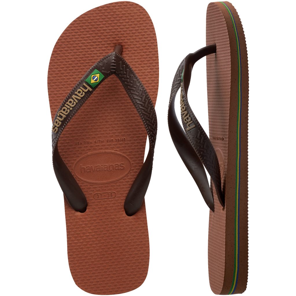 Men's Brazil Logo Flip Flops