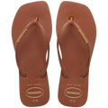 Women's Slim Square Logo Pop Up Flip Flops