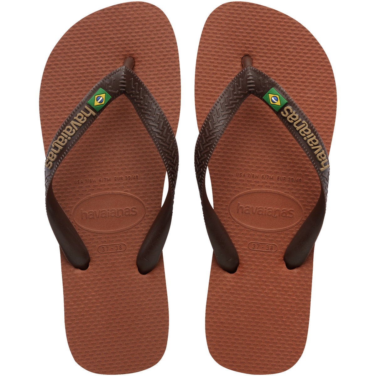 Men's Brazil Logo Flip Flops