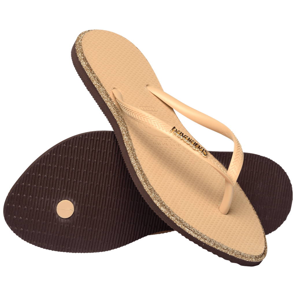Women's Slim Point Glitter Flip Flops