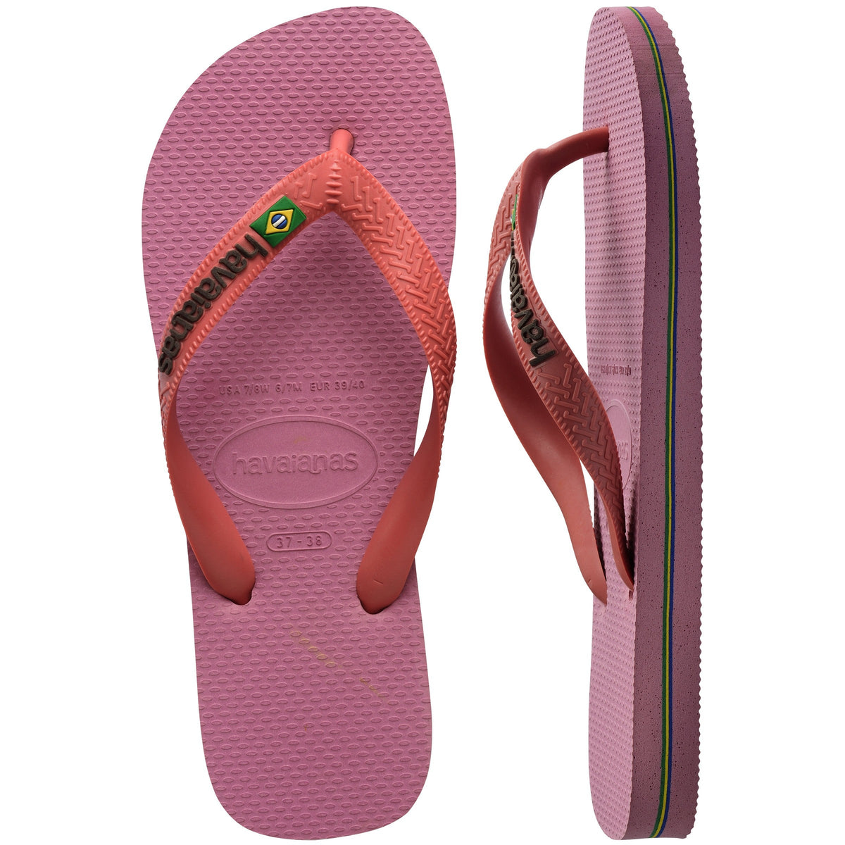 Women's Brazil Logo Flip Flops