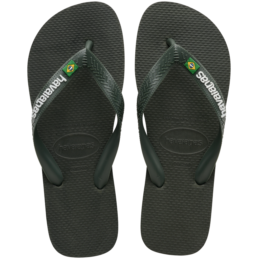Men's Brazil Logo Flip Flops