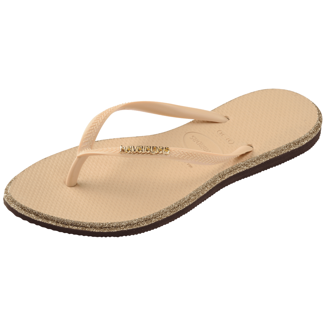 Women's Slim Point Glitter Flip Flops