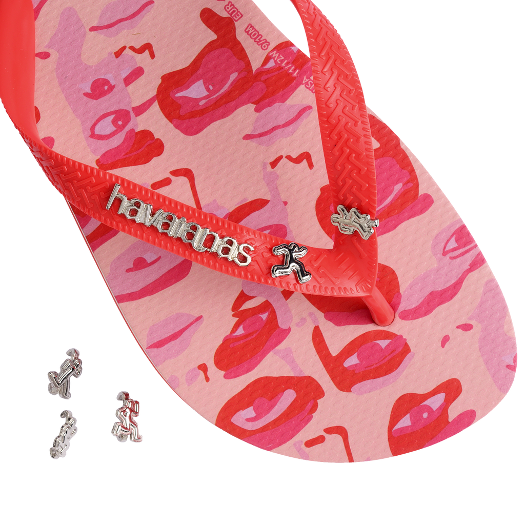 Top KidSuper Camo Flip Flops