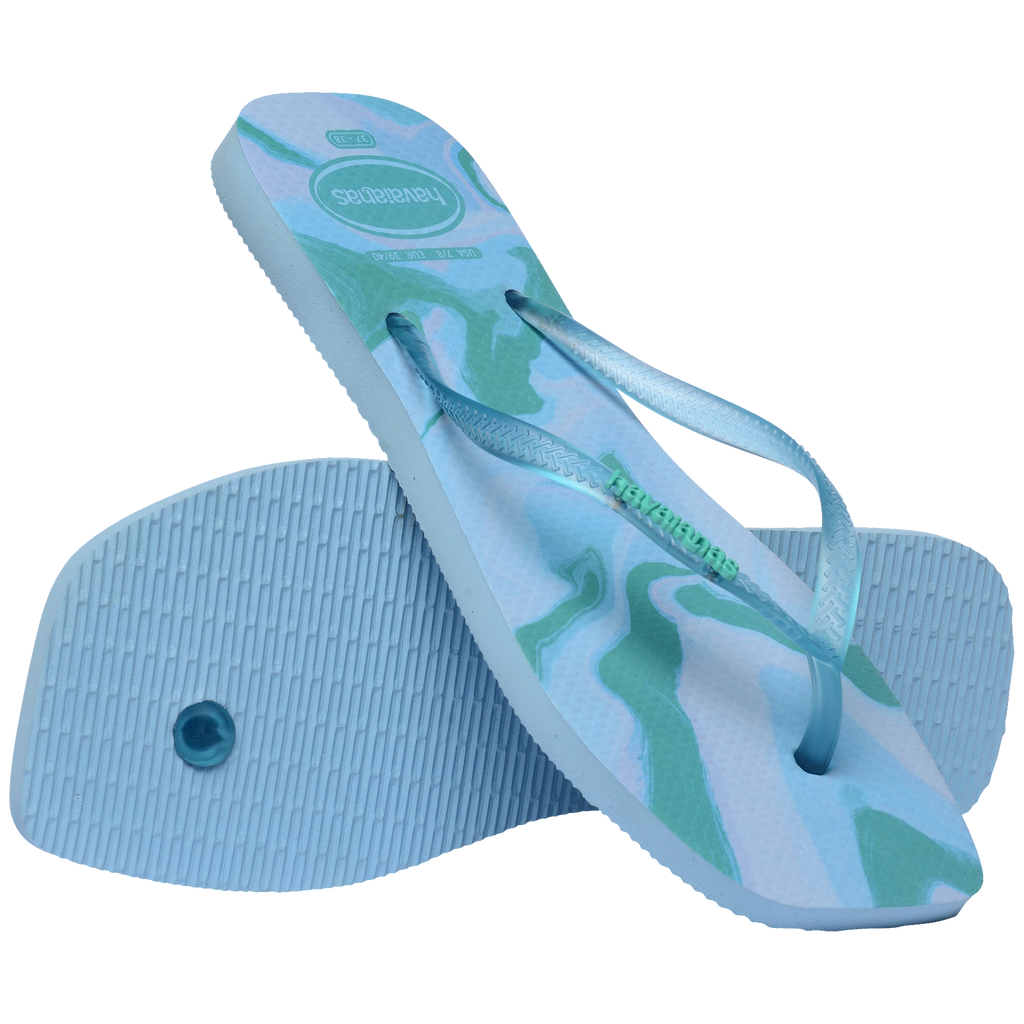 Women's Slim Square Jelly Flip Flops
