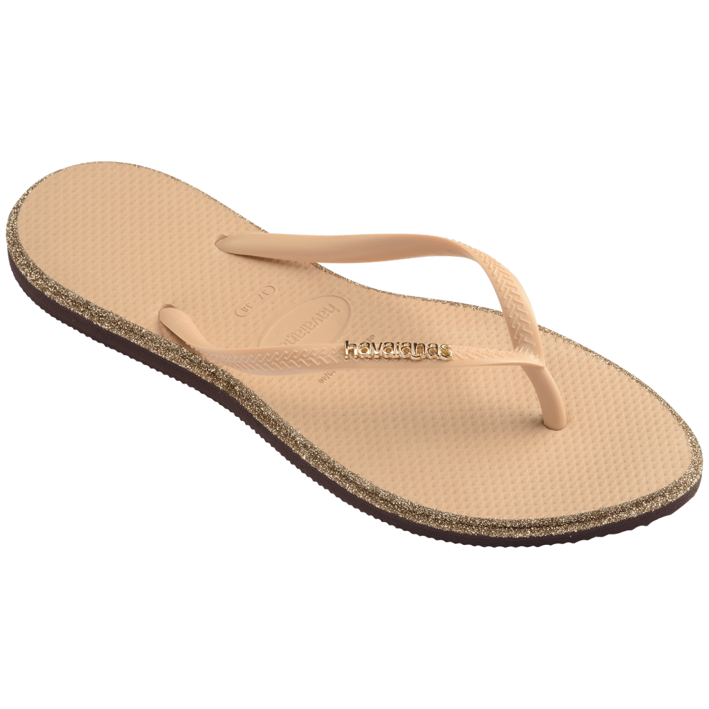 Women's Slim Point Glitter Flip Flops