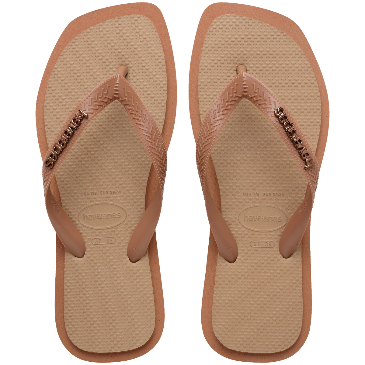 Women's Top Square Fusion Flip Flops