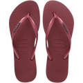 Women's Slim Logo Metallic Flip Flops