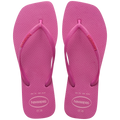 Women's Slim Square Logo Pop Up Flip Flops
