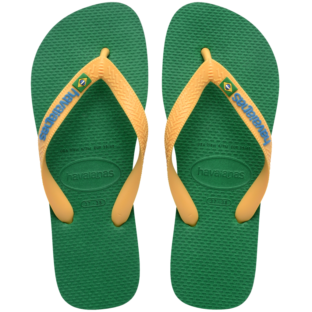 Men's Brazil Logo Flip Flops