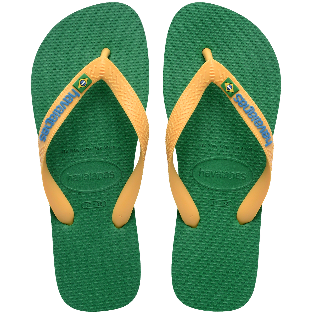 Men's Brazil Logo Flip Flops