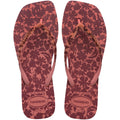 Women's Velvet Slim Square Flip Flops