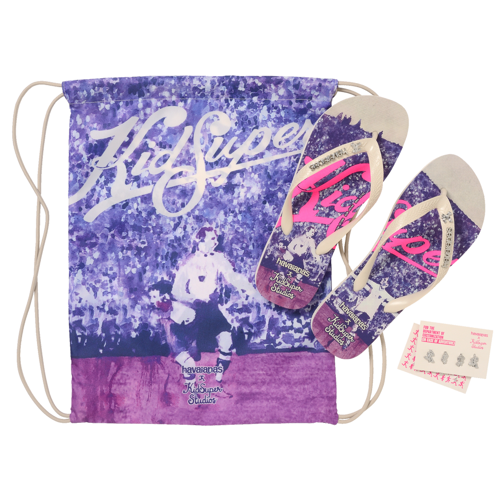 Top KidSuper Soccer Flip Flops