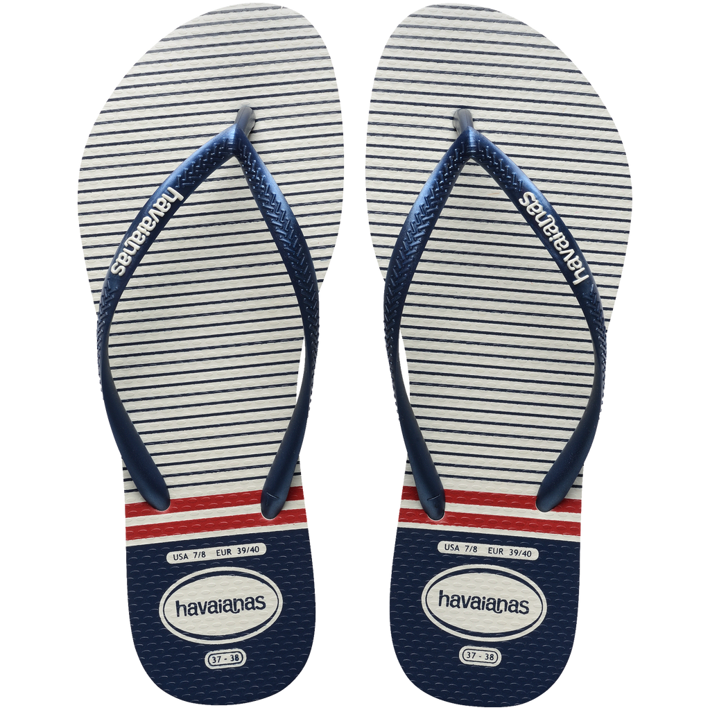 Women's Nautical Slim Flip Flops