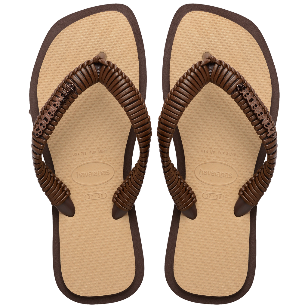 Women's Top Square Fusion Boho Flip Flops